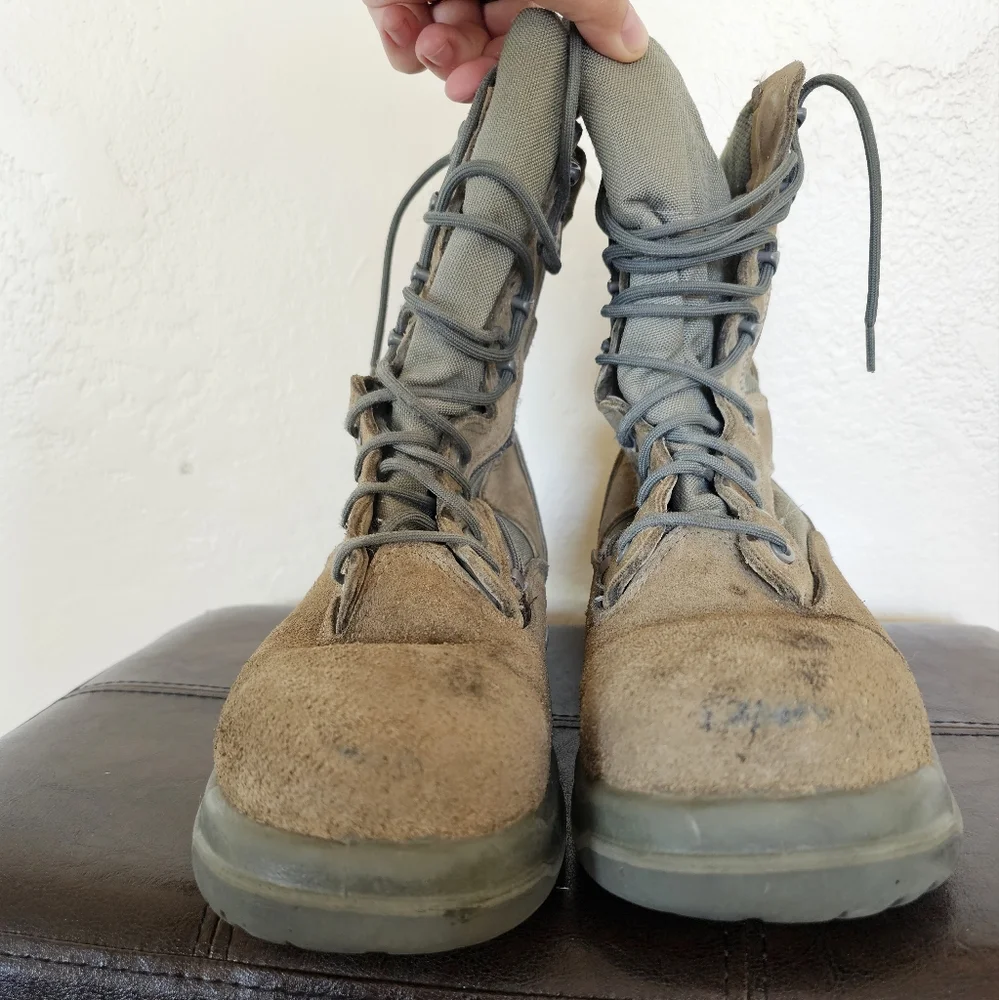 Beleville Khaki Olive Green Combat Tactical Boots‎ Sz 9.5